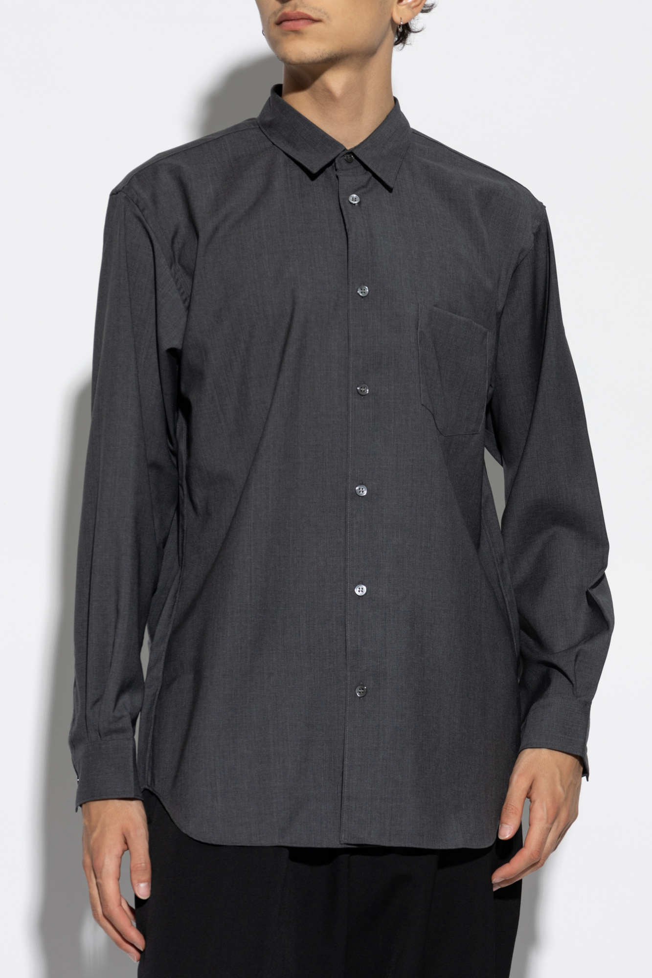 comme des garçon shirt 22ss wool knit Grey Wool Shirt Comme des Garçons Shirt - Vitkac Canada
